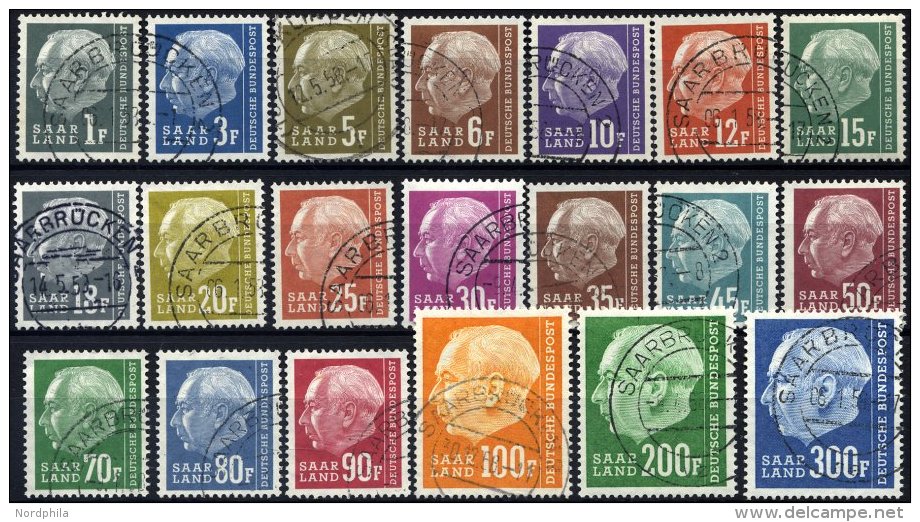 SAARLAND 409-28 O, 1957, Heuß II, Prachtsatz, Mi. 120.- - Other & Unclassified