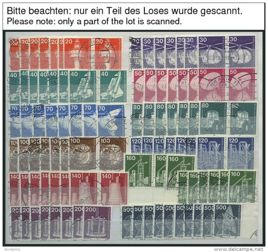 LOTS O, 1974-83, Saubere Dublettenpartie, Komplett, Je 6-10x, Feinst/Pracht, Mi. Ca. 2500.- - Used Stamps