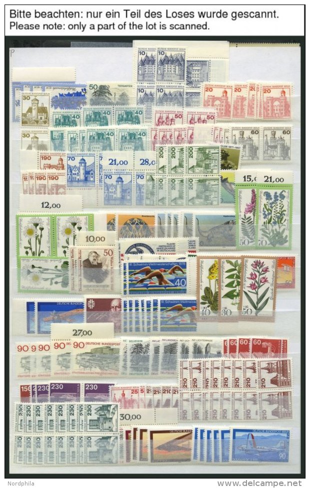 LOTS **, 1969-85, Saubere Dublettenpartie Auf Einsteckseiten, Etwas Lückenhaft, Aber Reichhaltig, Fast Nur Pracht, - Used Stamps