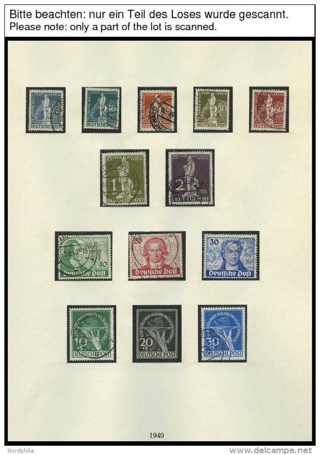 SAMMLUNGEN O, Gestempelte Sammlung Berlin Von 1948-70 Im Lindner Falzlosalbum, Komplett Bis Auf Schwarzaufdruck 2 - 5 M. - Collections