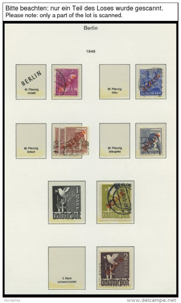 SAMMLUNGEN **,o, *, Sammlung Berlin Von 1948-69 Im KA-BE Bi-collect Album Mit Einigen Besseren Ausgaben, Ab 1956 Komplet - Collections