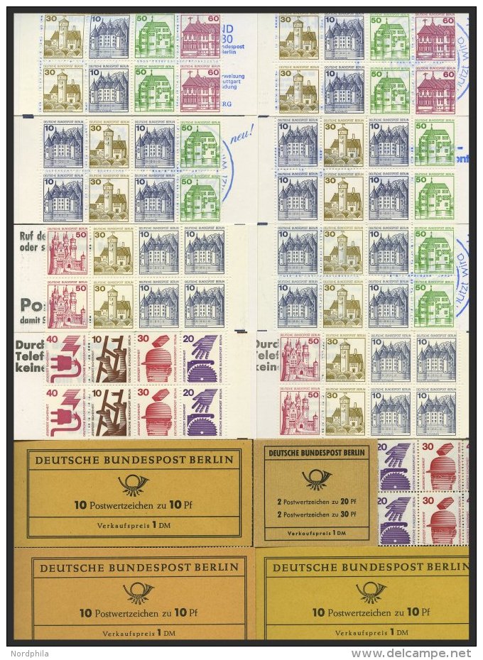 ZUSAMMENDRUCKE Aus MH 3-14 **, 1962-89, 16 Verschiedene Markenheftchen, Pracht, Mi. 235.- - Se-Tenant