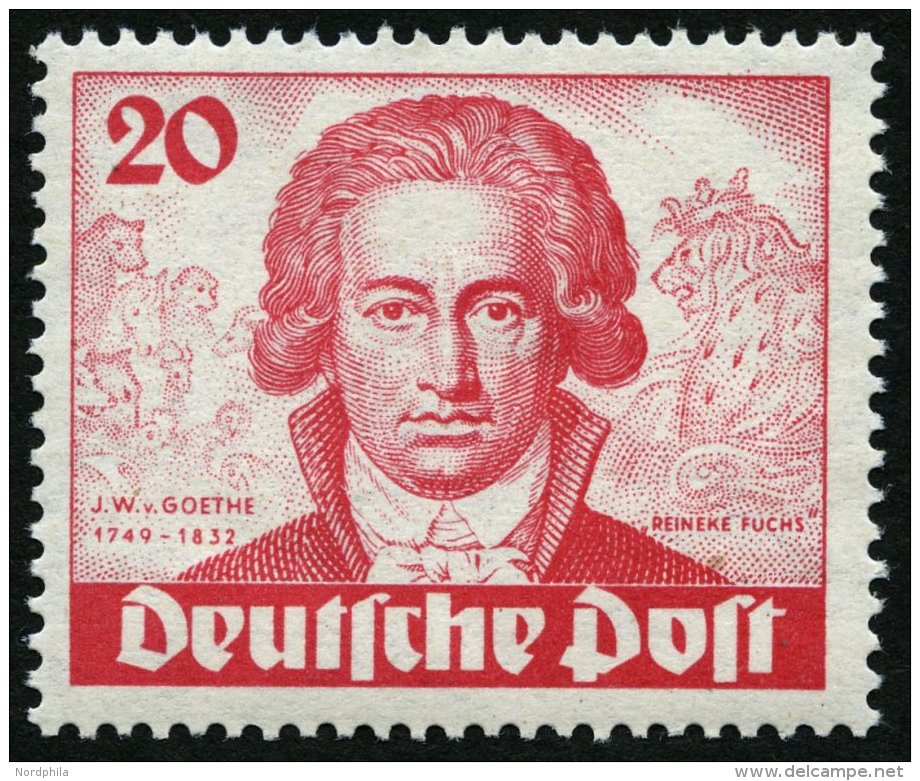 BERLIN 62 **, 1949, 20 Pf. Goethe, Pracht, Mi. 150.- - Used Stamps