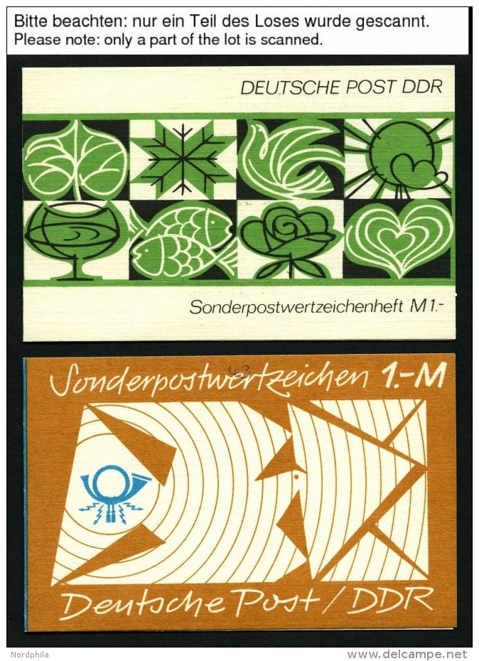 ZUSAMMENDRUCKE A. MH 5 -SMHD 41 **, 1971-88, Partie Von 37 Meist Verschiedenen Markenheftchen Im Spezialalbum, Etwas Unt - Se-Tenant