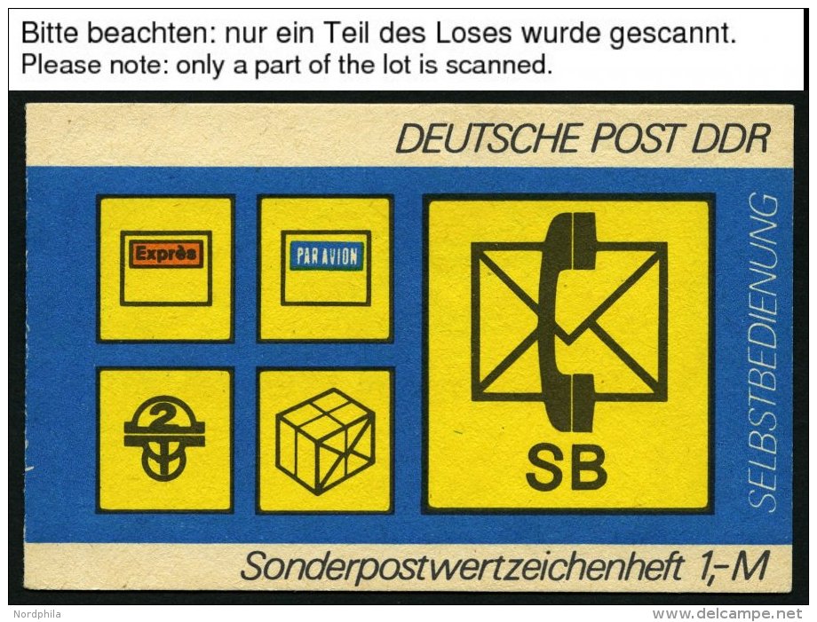 ZUSAMMENDRUCKE SMHD 11 **, 1982, Markenheftchen Selbstbedienung - Postsymbole, 6 Verschiedene Heftchen (ab,ac,ad,cb,cd,c - Se-Tenant