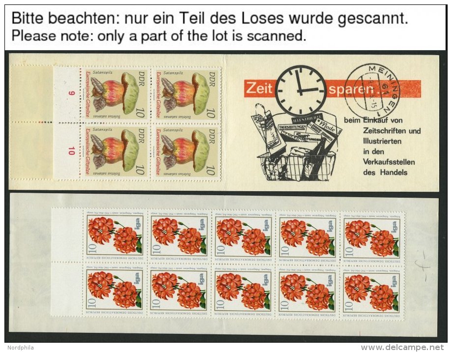 ZUSAMMENDRUCKE A. SMHD 3a-6ba **, 1972-74, 6 Verschiedene Markenheftchen, Fast Nur Pracht, Mi. 125.- - Se-Tenant