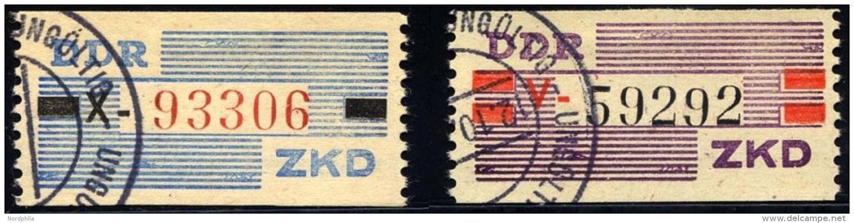 DIENSTMARKEN B D III,IV O, 1960, Nicht Ausgegeben: 10 Pf. Mittelblau/schwarz/zinnoberrot Und 20 Pf. Lebhaftbraunviolett/ - Sonstige & Ohne Zuordnung