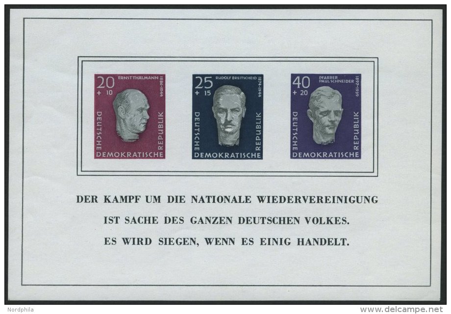 DDR Bl. 15 **, 1958, Block Buchenwald, Pracht, Mi. 60.- - Used Stamps