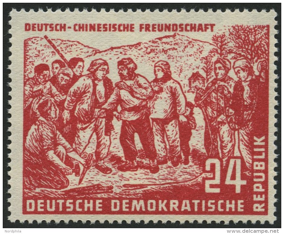DDR 287 **, 1951, 24 Pf. Chinesen, Pracht, Mi. 130.- - Used Stamps
