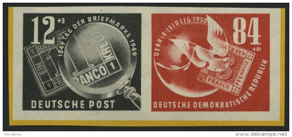 DDR 271/2 **, 1950, Herzstück Debria, Pracht, Mi. 100.- - Oblitérés