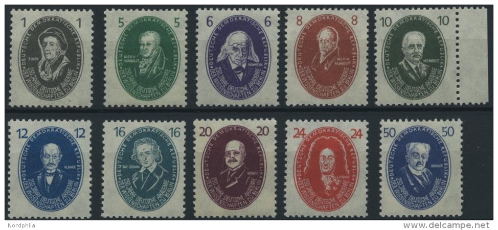DDR 261-70 **, 1950, 250-Jahr-Feier, Prachtsatz, Mi. 140.- - Used Stamps