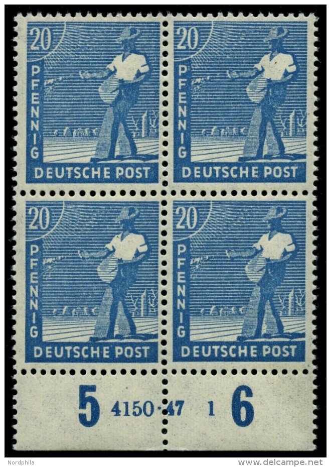 ALLIIERTE BES. 950HAN **, 1947, 20 Pf. Blau Mit HAN 4150.47 1, Pracht, Mi. 70.- - Autres & Non Classés