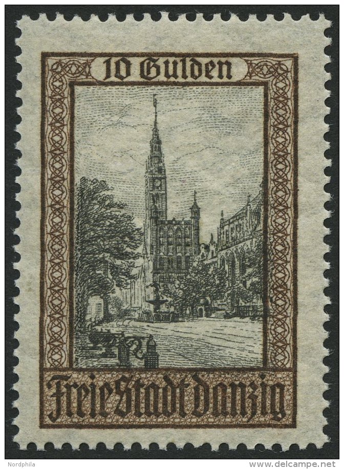 FREIE STADT DANZIG 211 **, 1924, 10 G. Ansichten, Pracht, Gepr. Dr. Oechsner, Mi. 140.- - Other & Unclassified