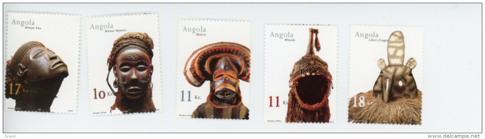 Angola 2002-Masques-YT 1516/20+B99***MNH - Sonstige & Ohne Zuordnung