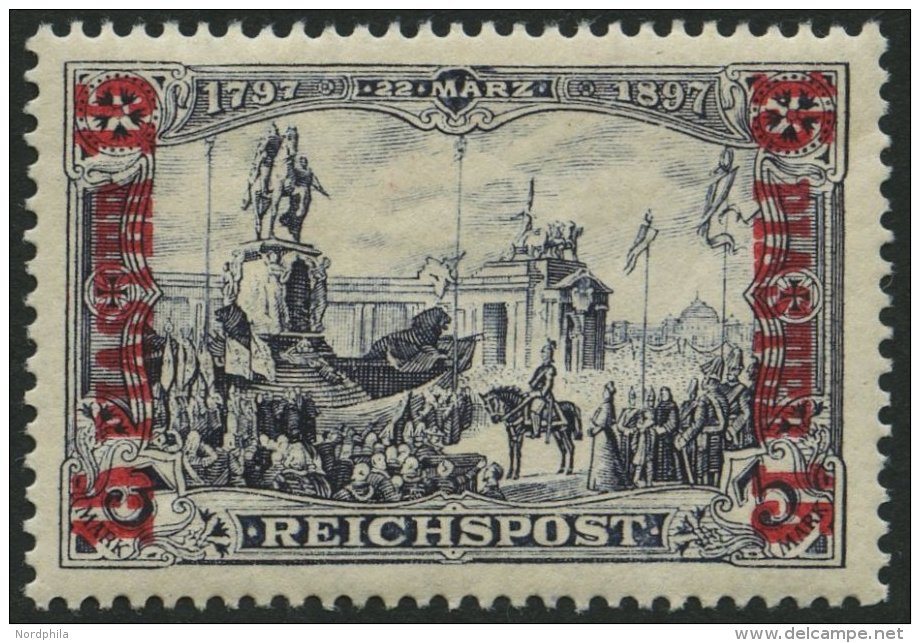 DP TÜRKEI 22I/II *, 1900, 15 PIA. Auf 3 M., Type II, Falzrest, Pracht, Mi. 85.- - Turkey (offices)