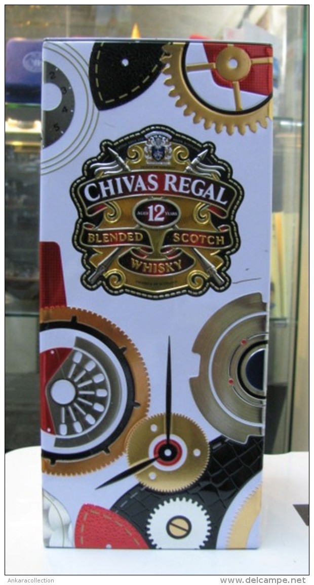 AC - CHIVAS REGAL BLENDED SCOTCH WHISKY EMPTY TIN BOX BLIK # 1 LIMITED EDITION FROM TURKEY - Cannettes