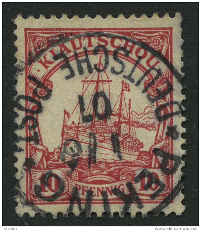 DP CHINA P VIc O, Petschili: 1901, 10 Pf. Kiautschou, Stempel PEKING, Pracht, Signiert Pauligk, Mi. 380.- - China (kantoren)