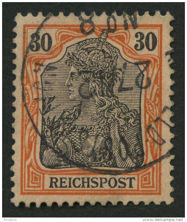 DP CHINA P Ve O, Petschili: 1900, 30 Pf.Reichspost, Stempel K.D. FELD-POSTSTATION No. 8, Pracht, Mi. 320.- - China (kantoren)