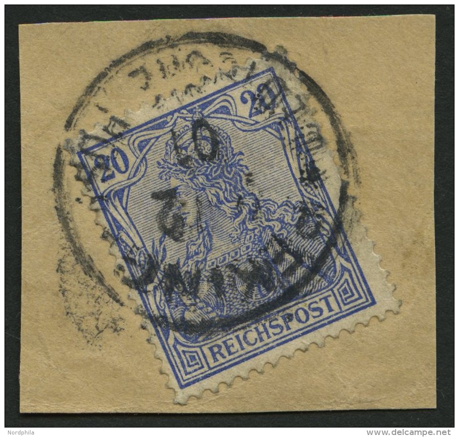 DP CHINA P Vd BrfStk, Petschili: 1900, 20 Pf. Reichspost, Stempel PEKING, Feinst (ein Paar Stumpfer Zähne), Mi. 140 - China (kantoren)