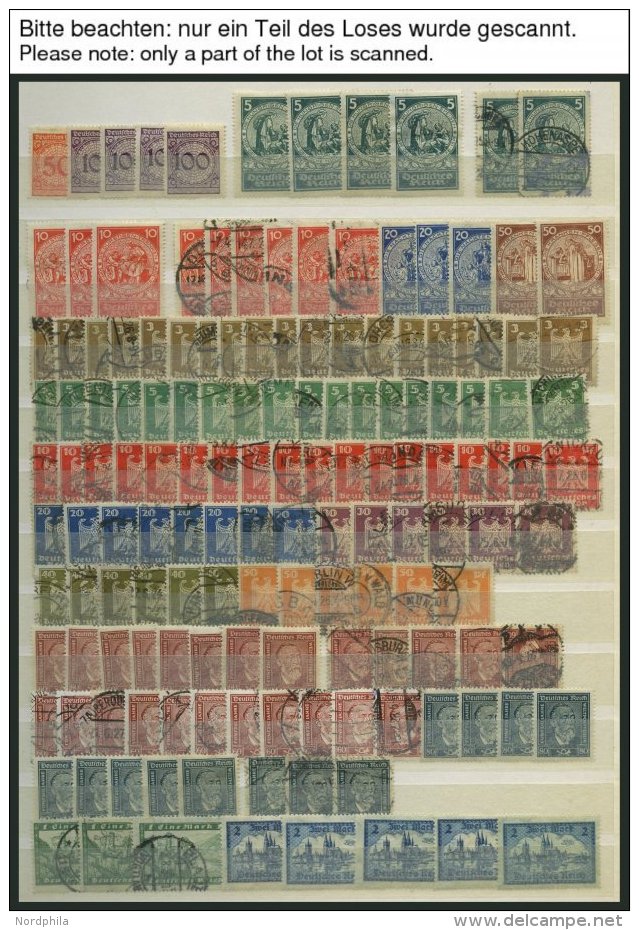 LOTS O,*,** , Sauber Gesteckte Dublettenpartie Dt. Reich Von 1923-44 Mit Meist Mittleren Ausgaben, Bedarfserhaltung, Bes - Used Stamps