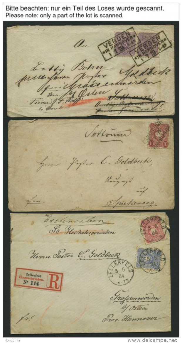 LOTS Ca. 1875-1900, Interessante Partie Von 55 Gebrauchten Belegen, Etwas Unterschiedlich, Besichtigen! - Other & Unclassified