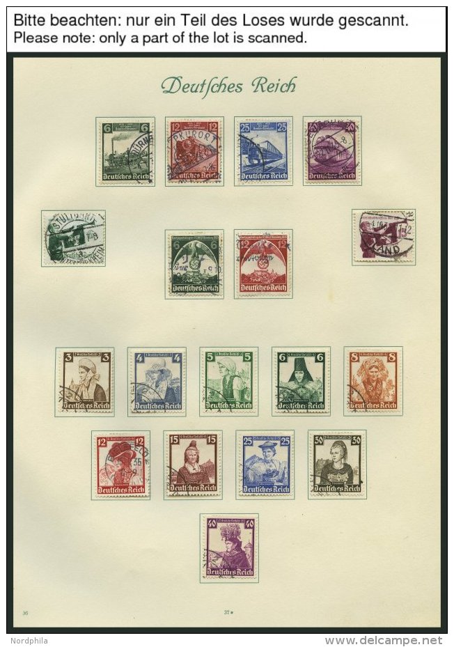 SAMMLUNGEN O,BrfStk , 1933-45, Alte Gestempelte Sammlung Mit Mittleren Werten, Sätzen Und Blocks, Fast Nur Prachter - Used Stamps