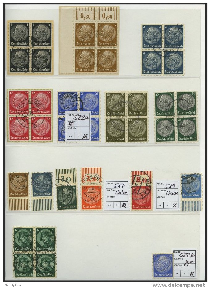 SAMMLUNGEN, LOTS O,BrfStk, BRIEF, Interessante Gestempelte Sammlung Dt. Reich Von 1933-45 Im KA-BE-Album Mit Guten Mittl - Used Stamps