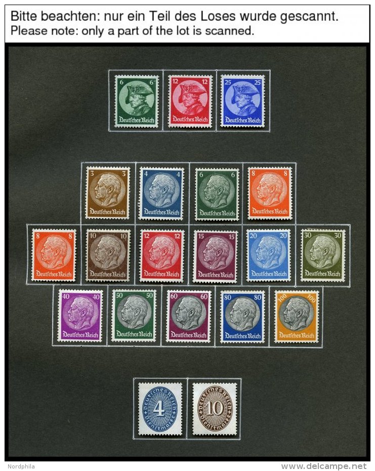 SAMMLUNGEN *, 1933-45, Ungebrauchte Sammlung Dt. Reich, Bis Auf Die Blocks Komplett Im Alten Album, Fast Nur Prachterhal - Used Stamps