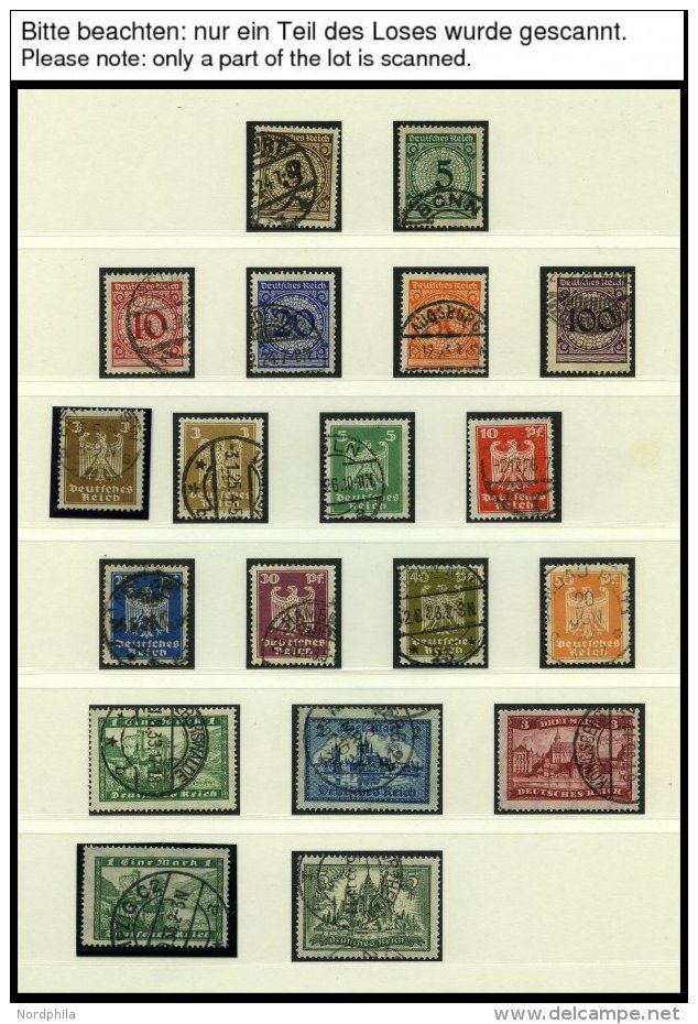 SAMMLUNGEN O,BrfStk , Gestempelter Sammlungsteil Von 1923-32 Mit Einigen Mittleren Ausgaben, Meist Prachterhaltung, Mi. - Used Stamps