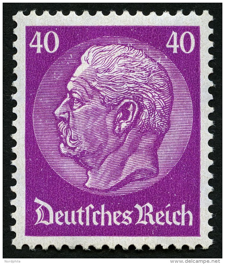 Dt. Reich 491 **, 1933, 40 Pf. Hindenburg, Wz. 2, Pracht, Mi. 300.- - Used Stamps