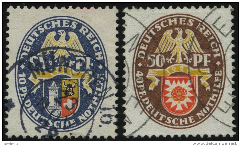 Dt. Reich 433/4 O, 1929, 25 Und 50 Pf. Nothilfe, 2 Prachtwerte, Mi. 185.- - Used Stamps