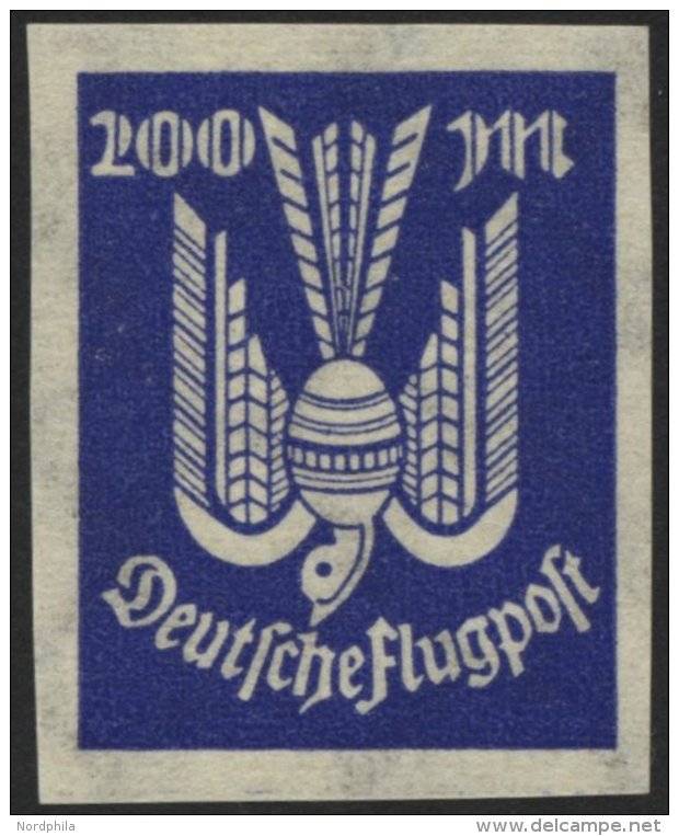 Dt. Reich 267U **, 1923, 200 M. Holztaube, Ungezähnt, Pracht, Mi. 200.- - Gebraucht