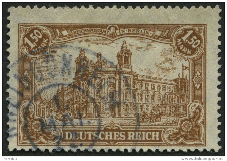 Dt. Reich 114c O, 1920, 1.50 M. Braun, Pracht, Gepr. Infla, Mi. 120.- - Used Stamps