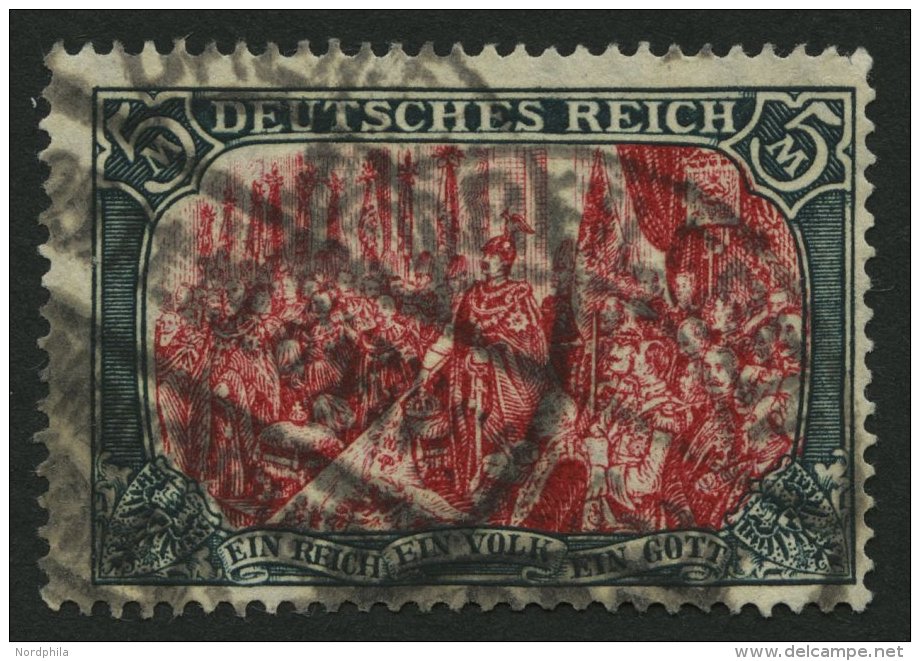 Dt. Reich 97AII O, 1916, 5 M. Kriegsdruck, Gezähnt A, Pracht, Gepr. Jäschke, Mi. 130.- - Autres & Non Classés