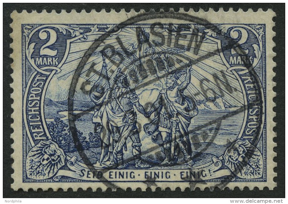 Dt. Reich 64II O, 1900, 2 M. Reichspost, Type II, Zentrischer Stempel ST. BLASIEN, Pracht, Gepr. Jäschke, Mi. 85.- - Other & Unclassified
