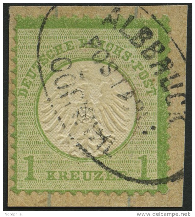 Dt. Reich 7 BrfStk, 1872, 1 Kr. Gelblichgrün Mit Badischem Postablagestempel ALBBRUCK/GÖRWIHL, Prachtbriefst&u - Used Stamps