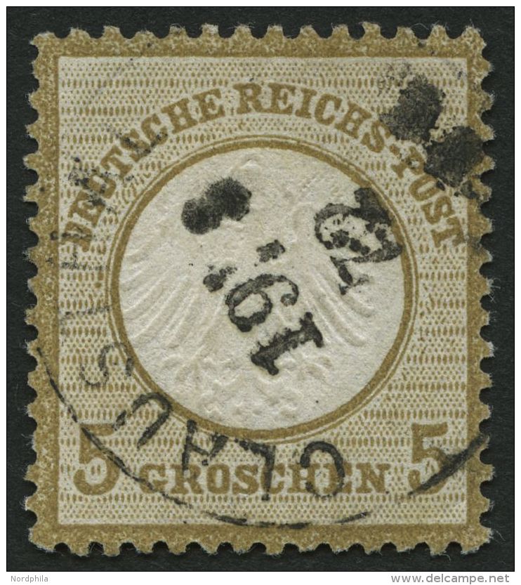 Dt. Reich 6 O, 1872, 5 Gr. Ockerbraun, K1 CLAUSTHAL, Pracht, Gepr. Krug, Mi. 120.- - Other & Unclassified