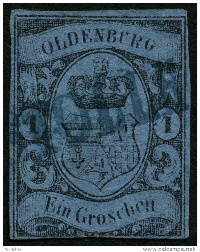 OLDENBURG 6a O, STOLLH(AM), Blauer L1 Auf 1 Gr. Hellblau, Marke Mängel - Oldenburg