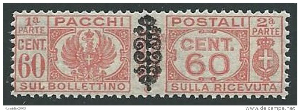 1945 LUOGOTENENZA PACCHI POSTALI 60 CENT MNH ** - SV13 - Colis-postaux