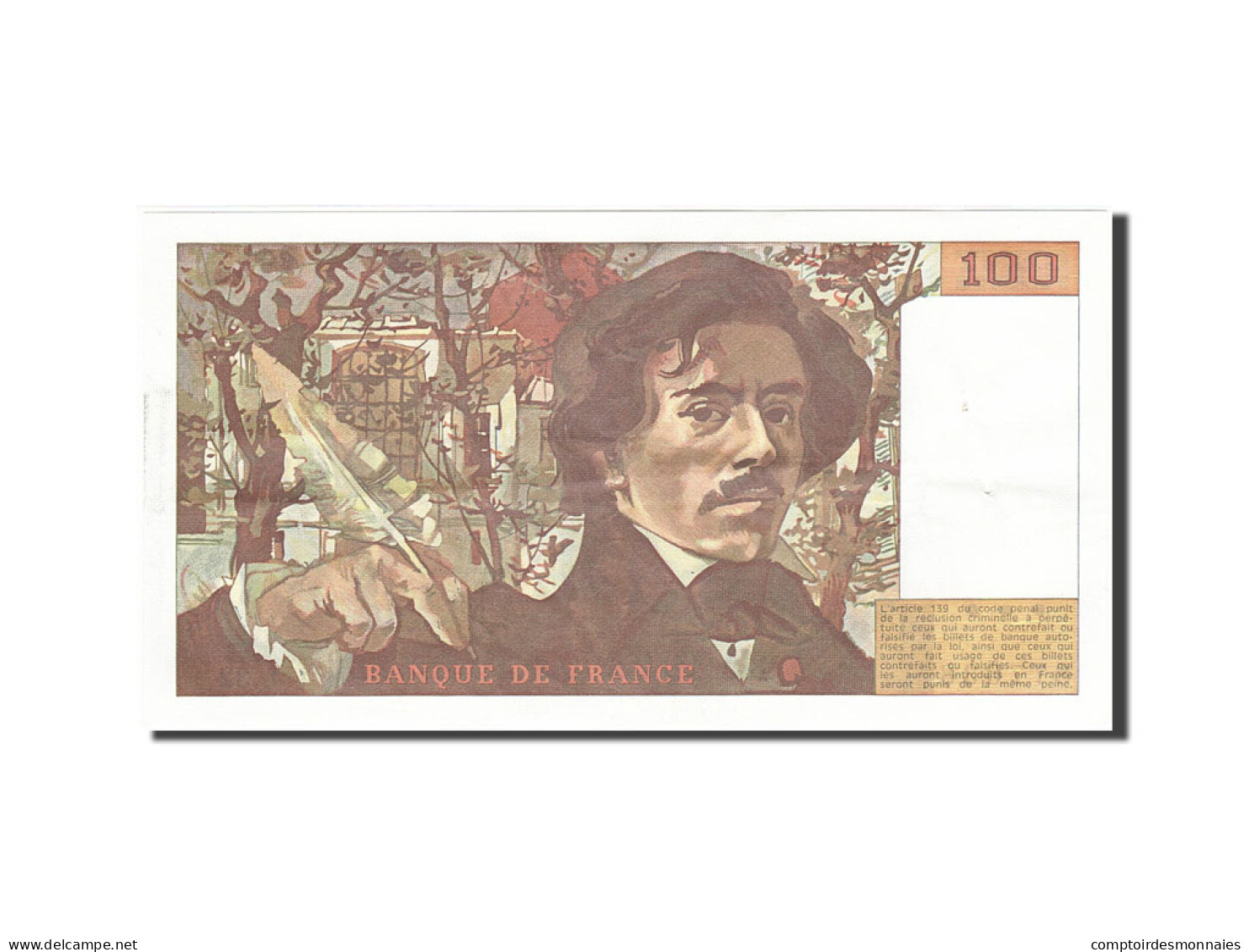 Billet, France, 100 Francs, 1978, 1980, SUP, Fayette:69.4a, KM:154b - 100 F 1978-1995 ''Delacroix''