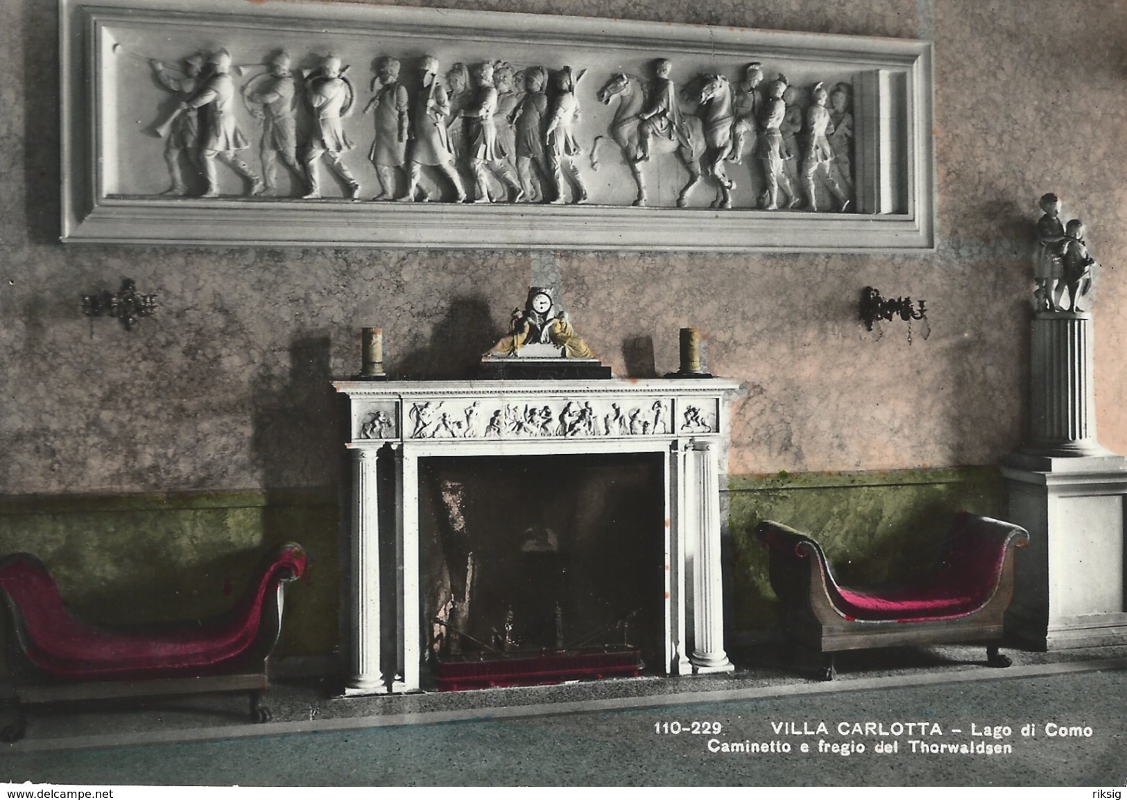 Villa Carlotta - Caminetto E Fregio Del Thorwaldsen  # 05192 - Articles Of Virtu