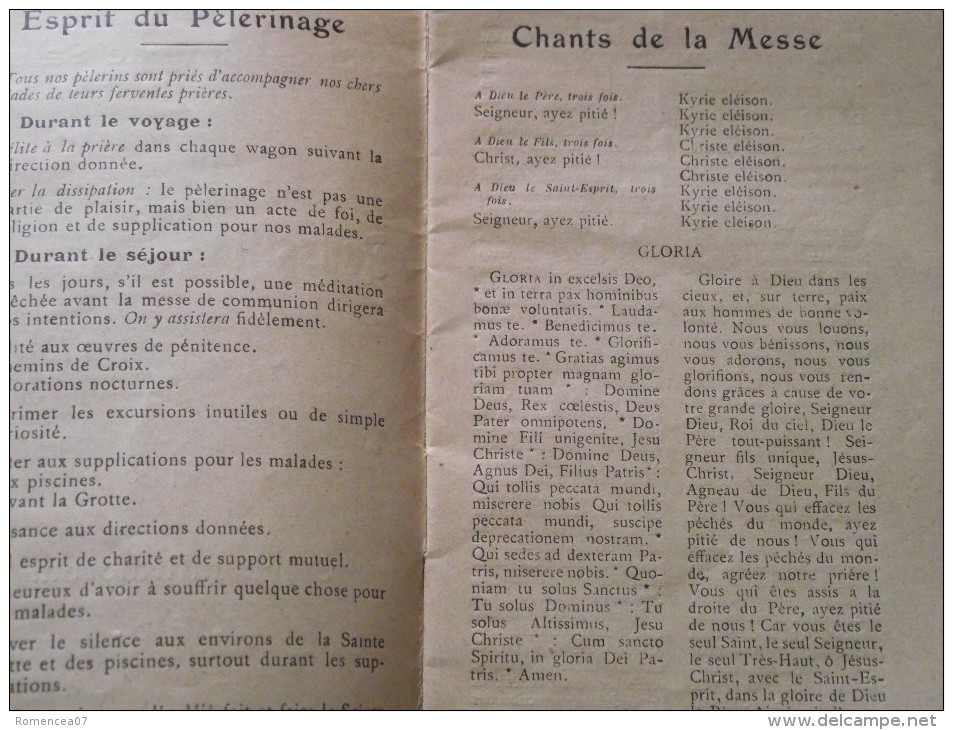 LOURDES (Hautes-Pyrénées) - PELERINAGE De NOTRE-DAME De SALUT - Livret De 32 Pages - A Voir ! - Christianism