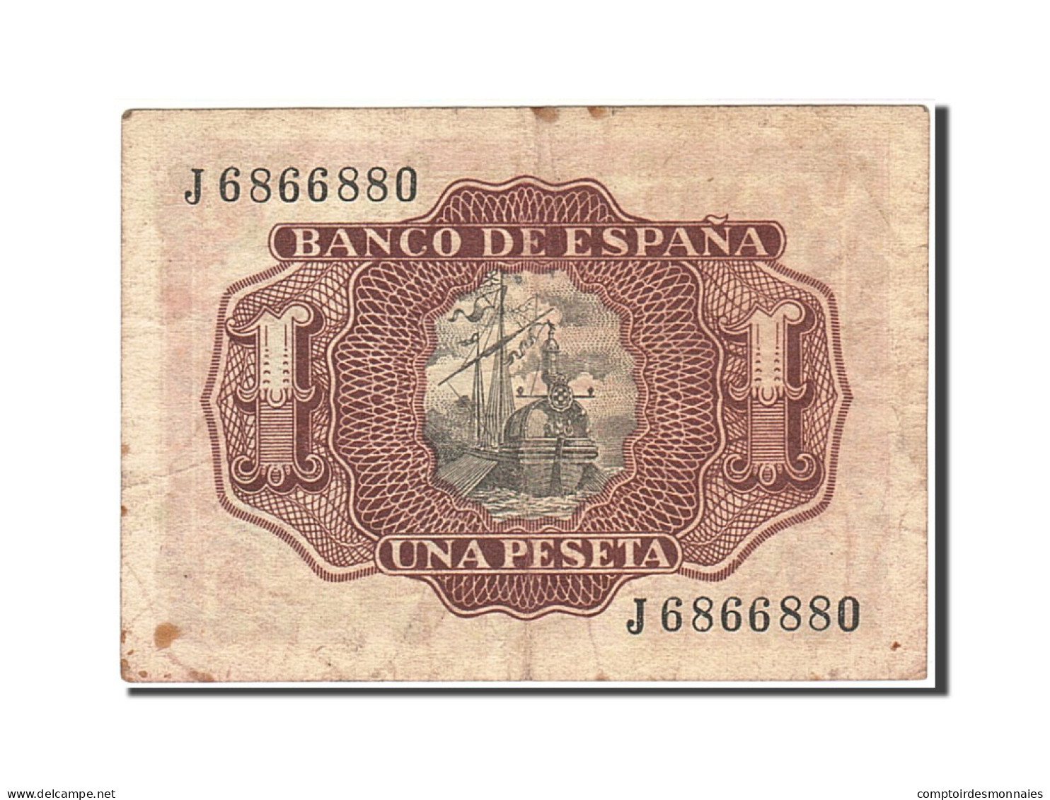 Billet, Espagne, 1 Peseta, 1953, 1953-07-22, KM:144a, TB - 1-2 Peseten