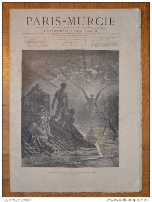 Paris - Murcie. Journal Public Au Profit Des Victimes Des Inondations D'Espagne Par Le Comite De La Presse Francaise. - 1850 - 1899