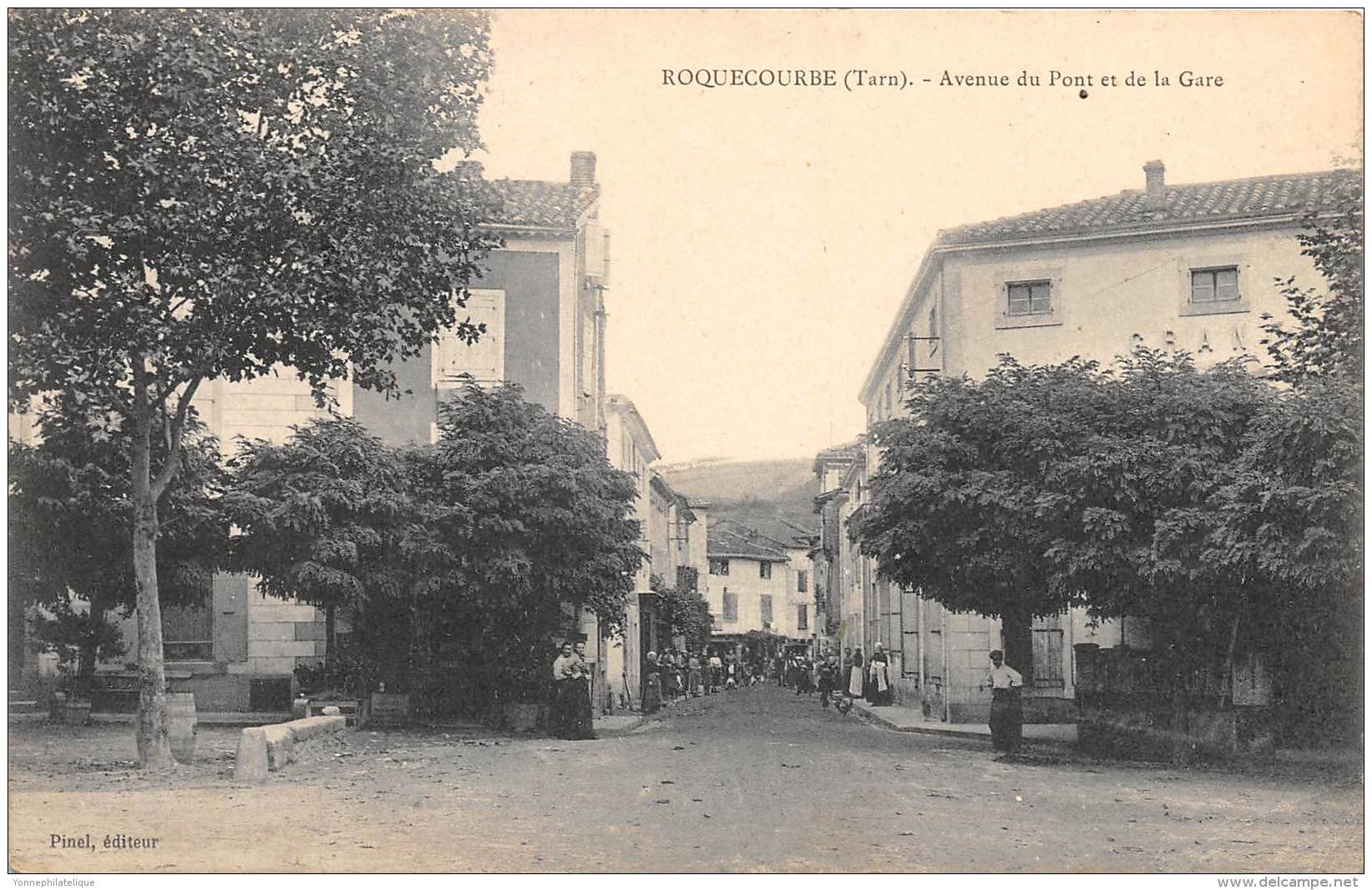 81 - TARN - Roquecourbe - Avenue Du Pont Et De La Gare - Roquecourbe