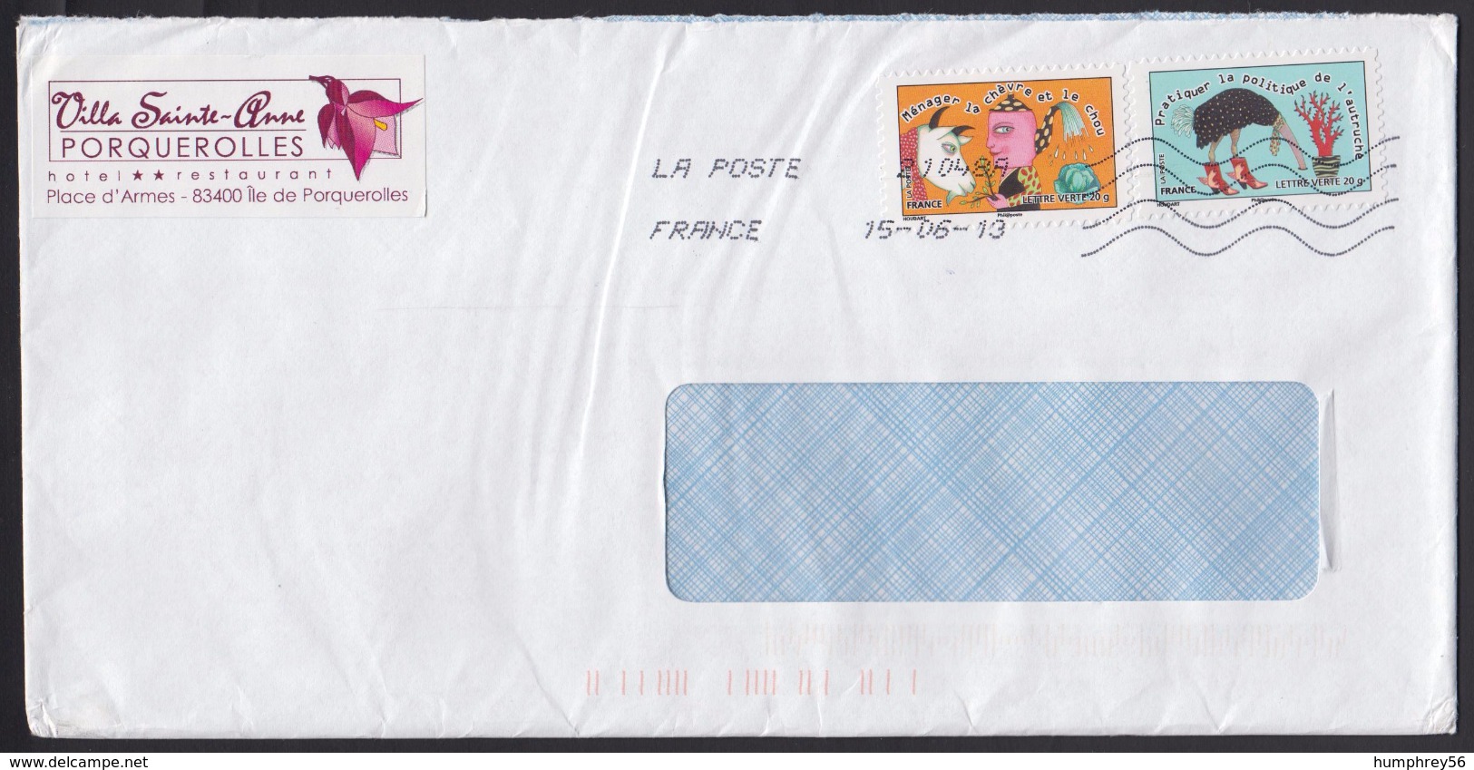 2013 - FRANCE - Cover Villa Sainte-Anne + Y&T 798A & 800A [Smiles] + PONTOISE - Covers & Documents