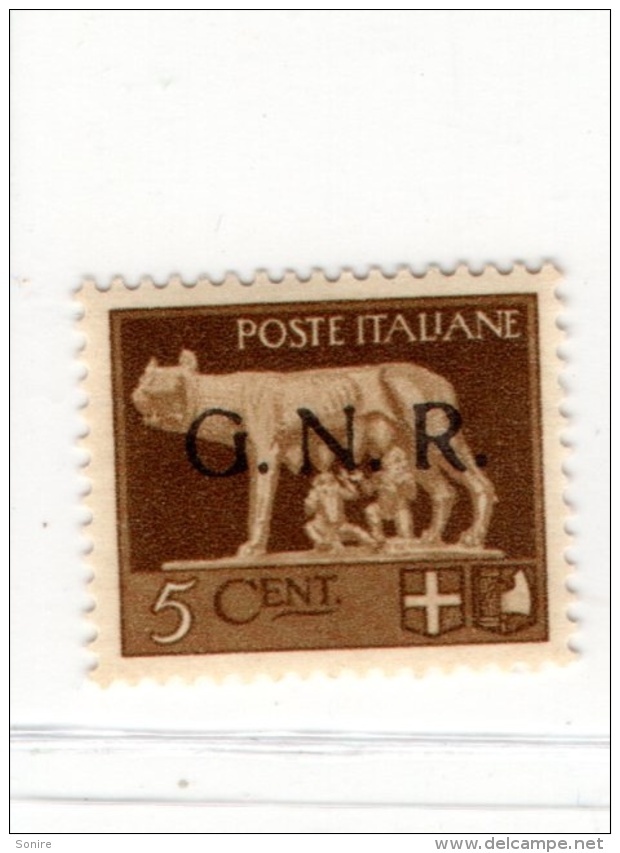 1944 RSI GNR VERONA 5 CENT NUOVO MNH ** - Neufs