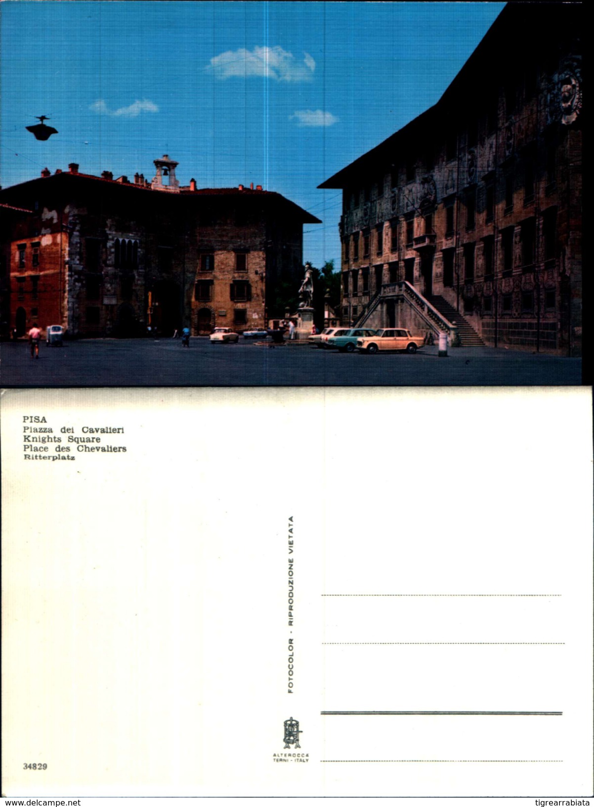 3976a)cartolina  Pisa Piazza Dei Cavalieri-alterocca-terni - Pisa