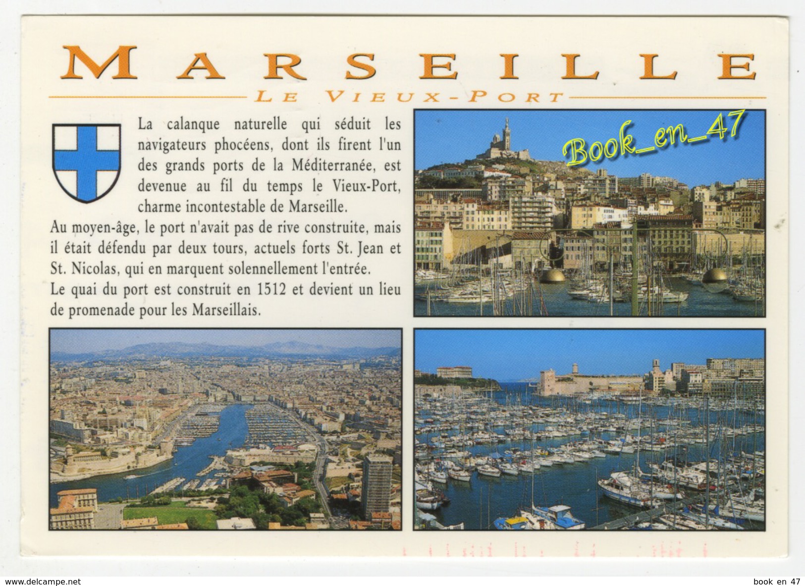 {62662} 13 Bouches Du Rhône Marseille , Le Vieux Port , Multivues ; Divers Aspects - Zonder Classificatie