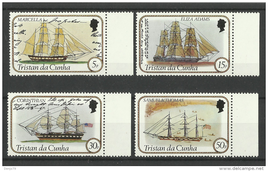 TRISTAN DA CUNHA 1982 SAILING SHIPS SET  MNH(SEE NOTE) - Boten